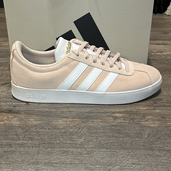 NWT Adidas Adidas VL Court 2.0 Women's Shoes - Light Pink - H06114 - Picture 3 of 11